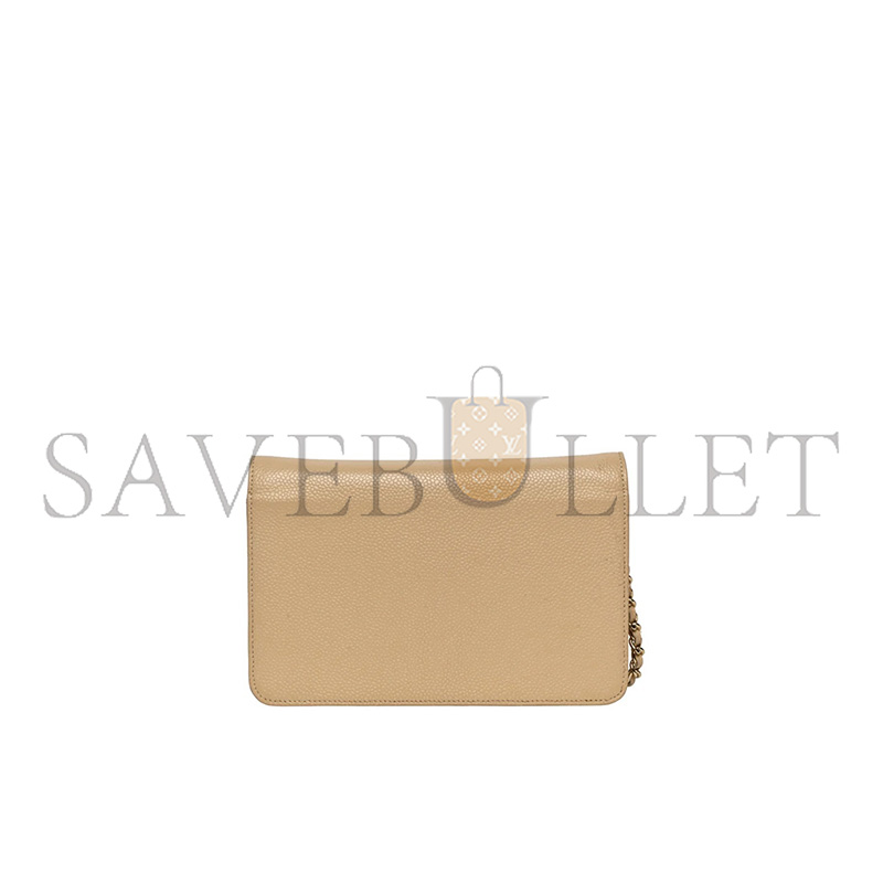 CHANEL CAVIAR TIMELESS WALLET ON CHAIN (19*12.5*3.5cm)